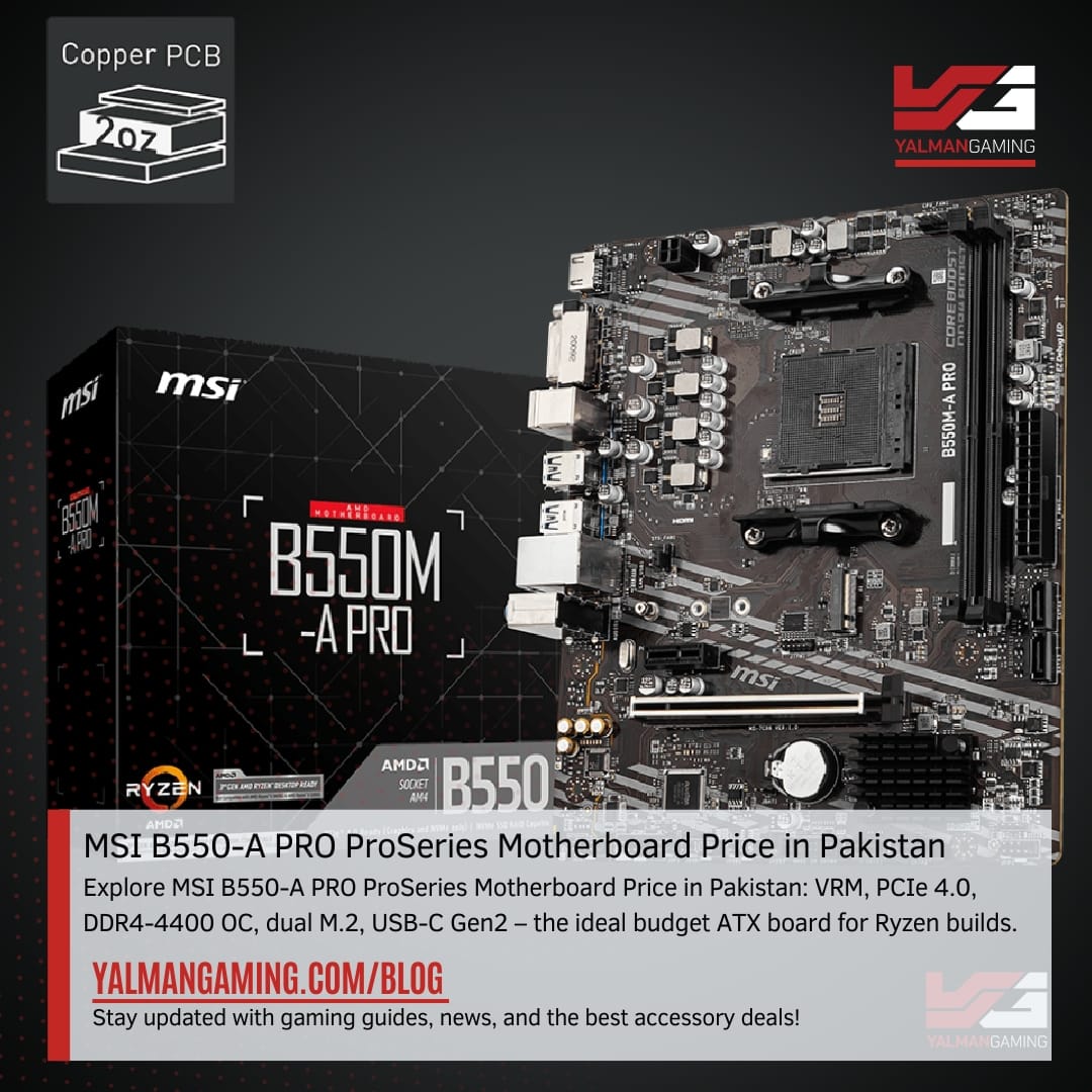 MSI B550-A PRO ProSeries Motherboard Price in Pakistan