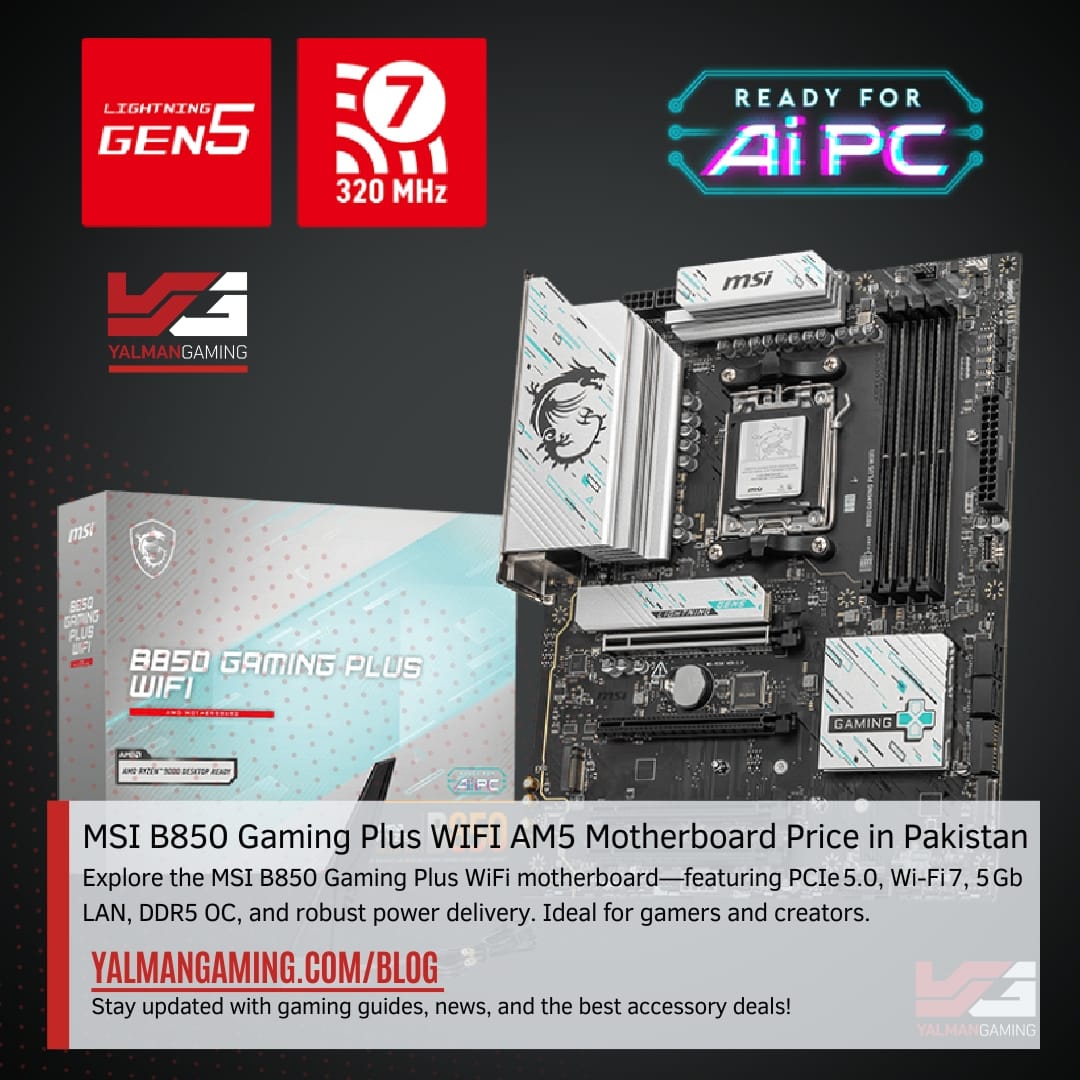 MSI B850 Gaming Plus WIFI AM5 Motherboard Price in Pakistan