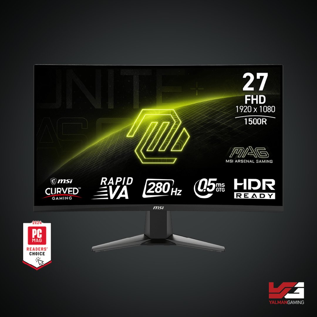 MSI MAG 276CXF 27 inch FHD Gaming Monitor 280Hz 0.5ms, Rapid