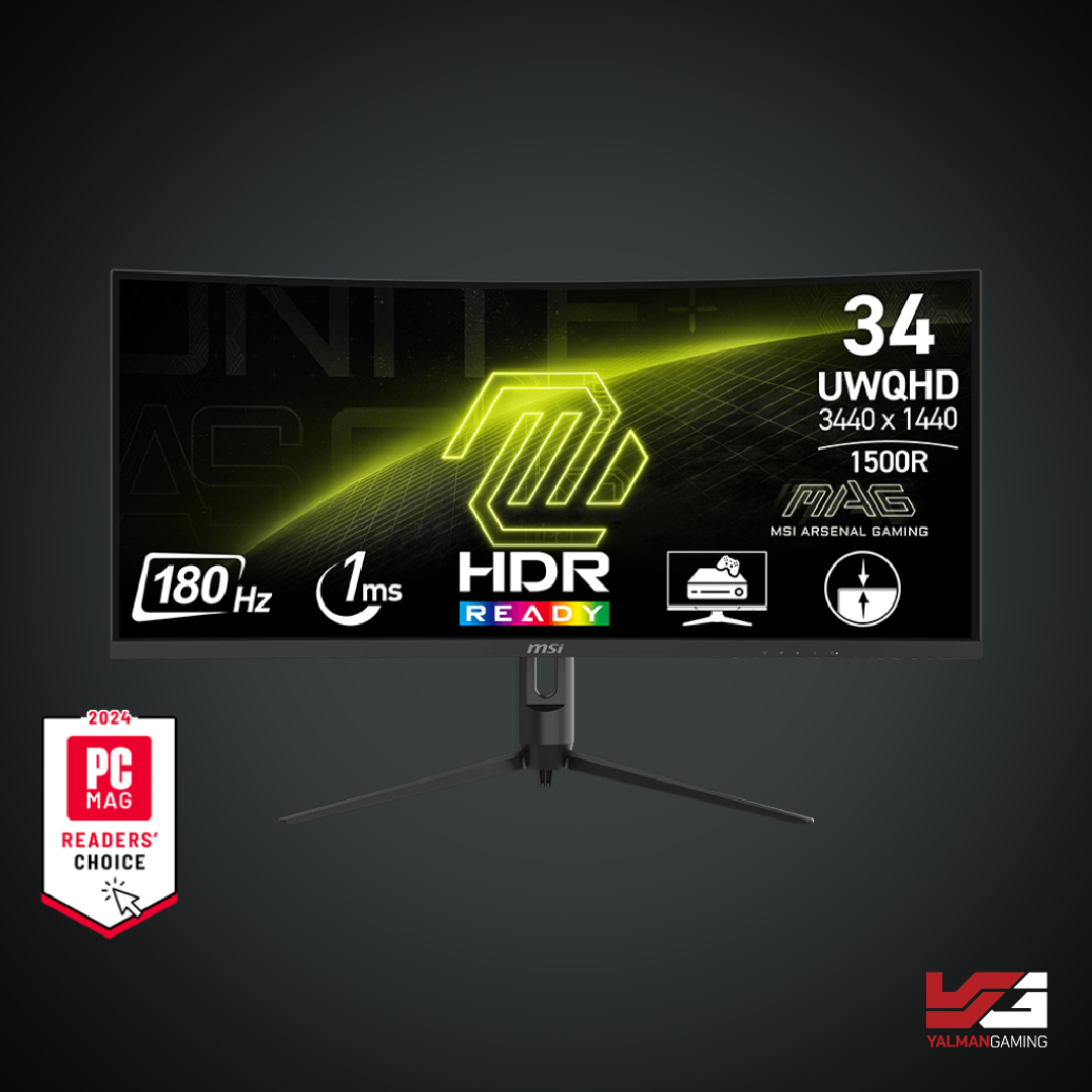 MSI MAG 342CQR E2 34 Inch 2K Curved 1500R Gaming Monitor 180 Hz