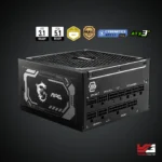 MSI MAG A1000GL PCIE5 1000W 80 Plus Gold Fully Modular Power Supply