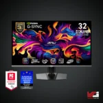 MSI MPG 321URX QD-OLED 32 inch Gaming Monitor 4K UHD 240Hz 0.03ms, QD-OLED