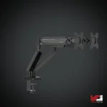 AndaSeat Stealth II Duo A6D-2S Dual Monitor Arm BLACK