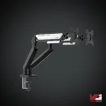 AndaSeat Stealth II Duo A6D-2S Dual Monitor Arm BLACK & WHITE