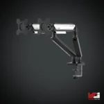 AndaSeat Stealth II Duo A6D-2S Dual Monitor Arm BLACK & WHITE