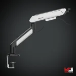 AndaSeat Stealth Pro II A9 Single Monitor Arm SILVER WHITE