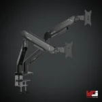 AndaSeat Stealth Pro II Duo A9-2S Ergonomic Dual Monitor Arm BLACK