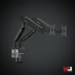 AndaSeat Stealth Pro II Duo A9-2S Ergonomic Dual Monitor Arm BLACK