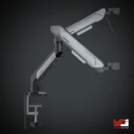 AndaSeat Stealth Pro II Duo A9-2S Ergonomic Dual Monitor Arm BLACK TITANIUM