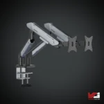 AndaSeat Stealth Pro II Duo A9-2S Ergonomic Dual Monitor Arm BLACK TITANIUM