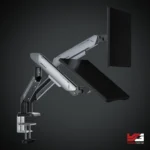 AndaSeat Stealth Pro II Duo A9-2S Ergonomic Dual Monitor Arm BLACK TITANIUM
