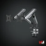 AndaSeat Stealth Pro II Duo A9-2S Ergonomic Dual Monitor Arm BLACK TITANIUM
