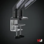 AndaSeat Stealth Pro II Duo A9-2S Ergonomic Dual Monitor Arm BLACK TITANIUM