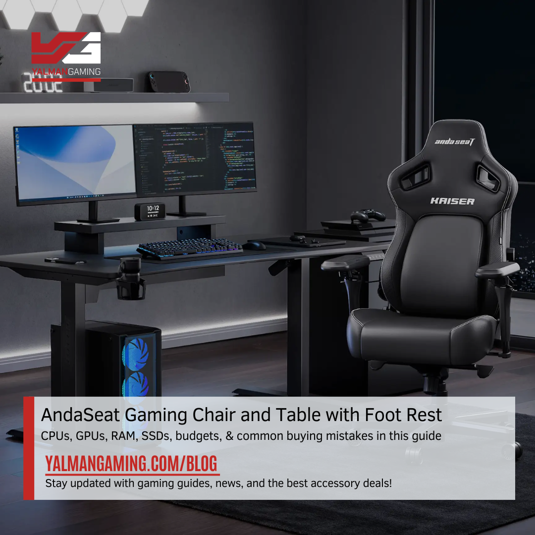 AndaSeat Gaming Chair and table