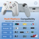 EasySMX X05 Wireless Gaming Controller - Black/White - Image 6