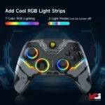 EasySMX X15 Wireless RGB Gaming Controller - Black/Wukong - Image 6