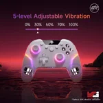 EasySMX X20 RGB Multiplatform Gaming Controller - Black/White - Image 11