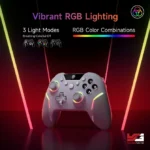 EasySMX X20 RGB Multiplatform Gaming Controller - Black/White - Image 6