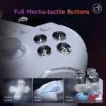 EasySMX X20 RGB Multiplatform Gaming Controller - Black/White - Image 4