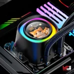 ID-COOLING FX240 LCD ARGB 240mm AIO Liquid CPU Cooler - Black - Image 2
