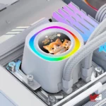 ID-COOLING FX240 LCD ARGB 240mm AIO Liquid CPU Cooler - White - Image 2